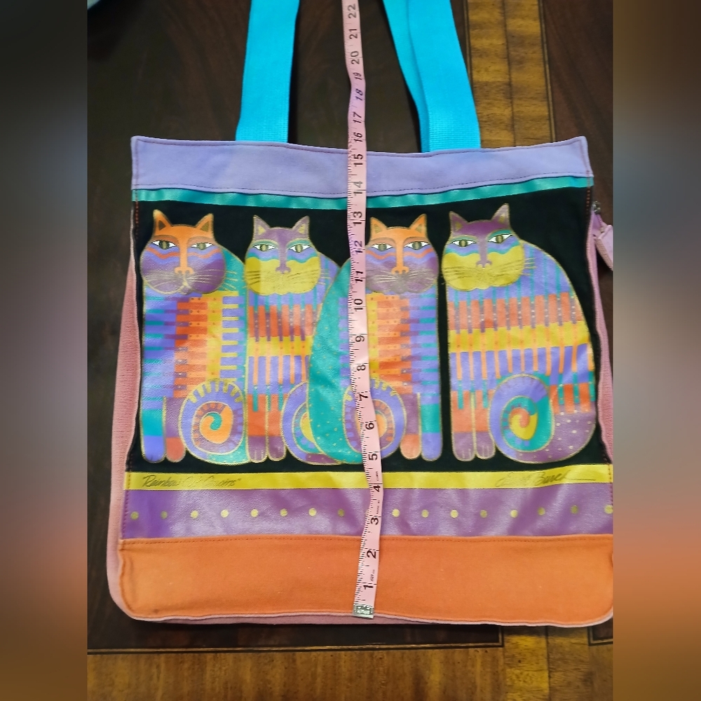 LAUREL BURCH Rainbow Cat Cousins Tote Bag - Picture 10 of 11